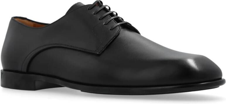 Salvatore Ferragamo Fosco leren schoenen Black Heren