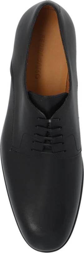 Salvatore Ferragamo Fosco leren schoenen Black Heren