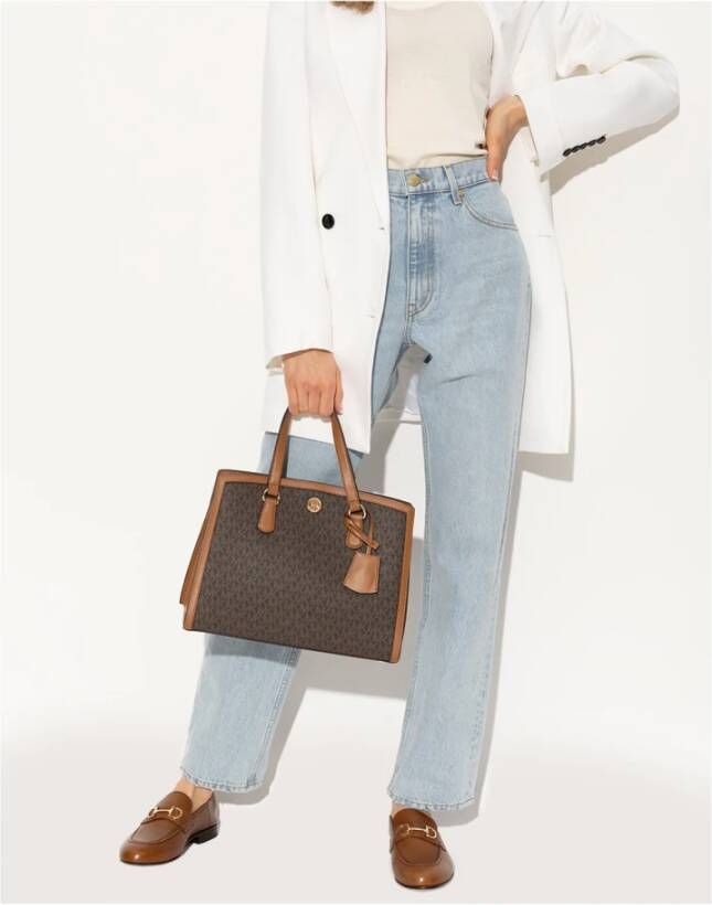 Salvatore Ferragamo Gancini Logo Leren Loafers Brown Dames