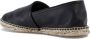 Salvatore Ferragamo Gancini Logo Zwarte Espadrilles Leer Black Heren - Thumbnail 3