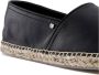 Salvatore Ferragamo Gancini Logo Zwarte Espadrilles Leer Black Heren - Thumbnail 4