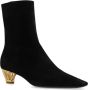 Salvatore Ferragamo Gehakte enkellaarzen Mirta Black Dames - Thumbnail 4