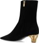 Salvatore Ferragamo Gehakte enkellaarzen Mirta Black Dames - Thumbnail 5