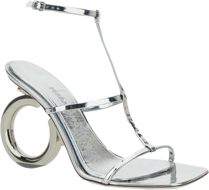 Salvatore Ferragamo Grijze Elina Sandalen Gray Dames