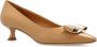 Salvatore Ferragamo Hakken Zelma door Beige Dames - Thumbnail 4