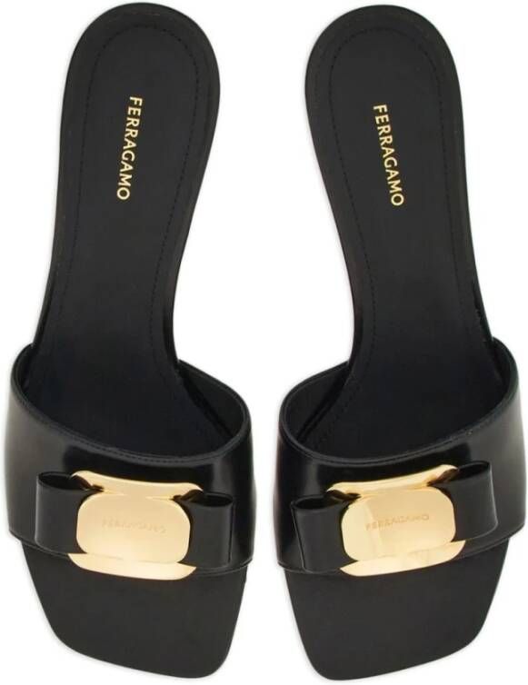 Salvatore Ferragamo Heeled Mules Black Dames