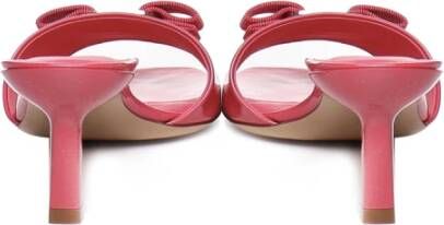 Salvatore Ferragamo Roze Patent Leren Hakken Muiltjes Roze Dames