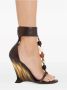 Salvatore Ferragamo High Heel Sandals Brown Dames - Thumbnail 4