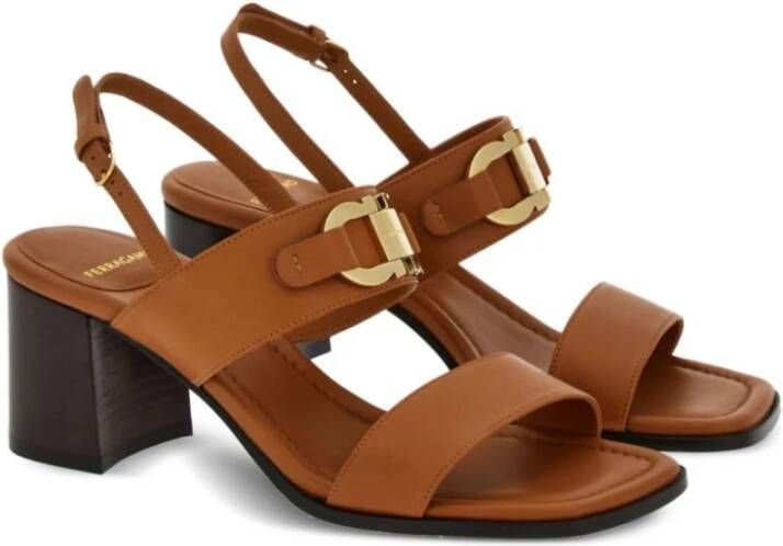 Salvatore Ferragamo High Heel Sandals Brown Dames