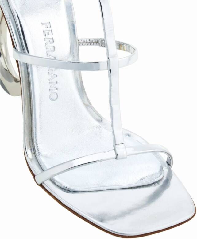 Salvatore Ferragamo High Heel Sandals Gray Dames