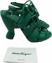 Salvatore Ferragamo 11cm Hak Sandaal Groen Dames - Thumbnail 2