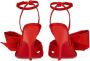 Salvatore Ferragamo Vurige Rode Sandalen met Grote Strik van Leer Rood Dames - Thumbnail 4