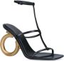 Salvatore Ferragamo Zwarte Sandalen met Runway Gancio T.10.5 Black Dames - Thumbnail 2