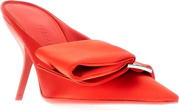 Salvatore Ferragamo Hoge Hakken Schoenen Orange Dames