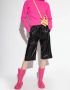 Salvatore Ferragamo Hot Pink Gancini Logo Enkellaarzen Pink Dames - Thumbnail 5