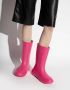 Salvatore Ferragamo Hot Pink Gancini Logo Enkellaarzen Pink Dames - Thumbnail 6