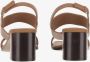 Salvatore Ferragamo Sandalen Leather Sandals With Logo in bruin - Thumbnail 3