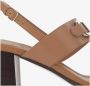 Salvatore Ferragamo Sandalen Leather Sandals With Logo in bruin - Thumbnail 6