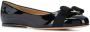 Salvatore Ferragamo Zwarte Ballerina`s met Patentleren Voorkant Strik Black Dames - Thumbnail 3