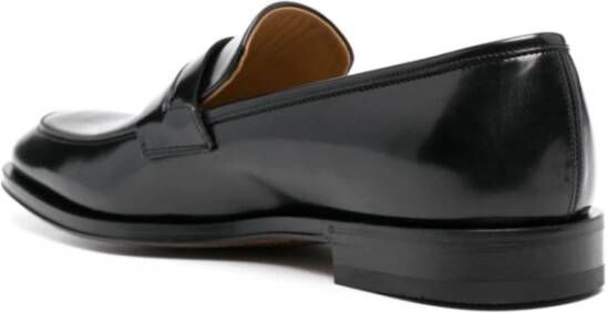 Salvatore Ferragamo Klassieke zwarte kalfsleren schoenen Black Heren