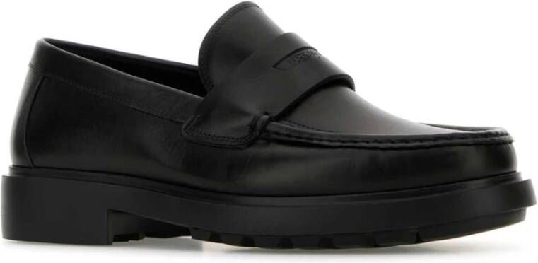 Ferragamo Klassieke zwarte leren loafers