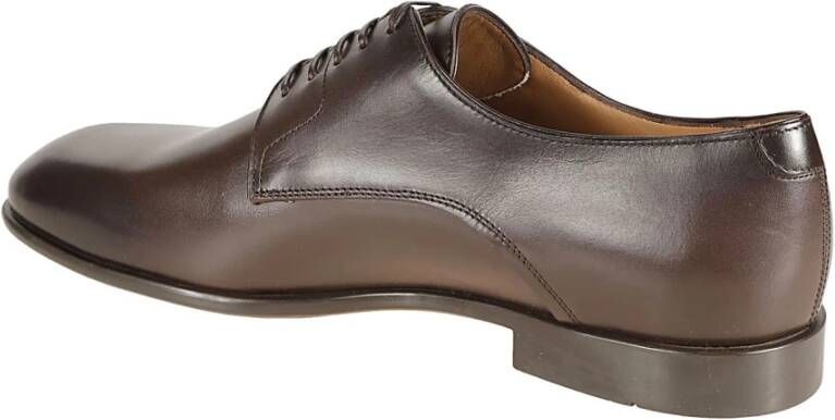 Salvatore Ferragamo Laced Shoes Brown Heren