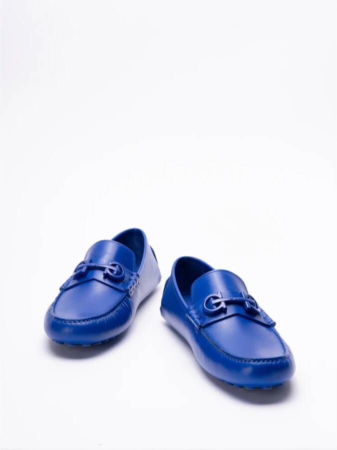 Salvatore Ferragamo Lapis Grazioso Loafers Blue Heren