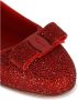 Salvatore Ferragamo Leren Ballerina Flats met Kristallen Versiering Red Dames - Thumbnail 6
