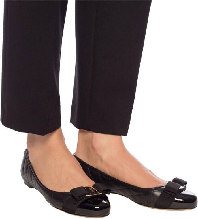 Salvatore Ferragamo Leren pumps Black Dames
