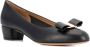 Salvatore Ferragamo Zwarte Leren Pumps met Strikdetail Black Dames - Thumbnail 3