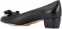 Salvatore Ferragamo Zwarte Leren Pumps met Strikdetail Black Dames - Thumbnail 4