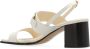 Salvatore Ferragamo Witte Leren Sandalen Elegante Stijl White Dames - Thumbnail 9