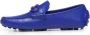 Salvatore Ferragamo Blauwe Logo Loafers Leren Schoenen Blue Heren - Thumbnail 4