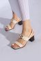 Salvatore Ferragamo Witte Leren Sandalen Elegante Stijl White Dames - Thumbnail 2