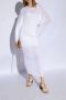 Salvatore Ferragamo Witte Leren Sandalen Elegante Stijl White Dames - Thumbnail 3