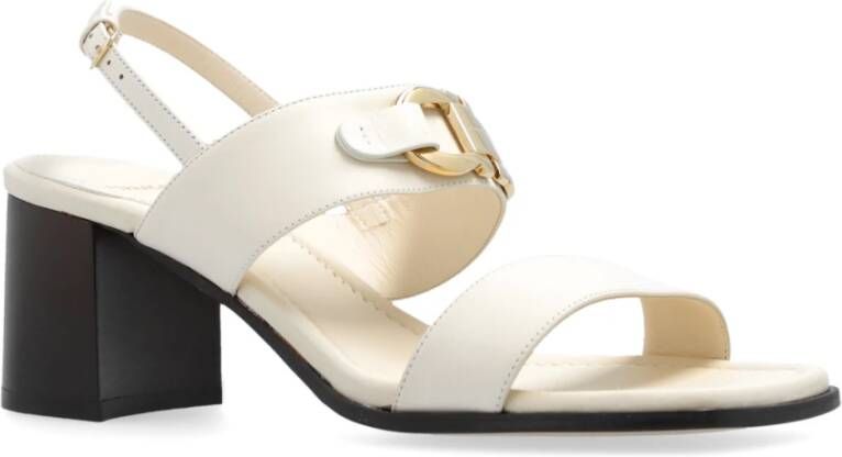 Salvatore Ferragamo Lou sandalen met hak Beige Dames