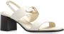 Salvatore Ferragamo Witte Leren Sandalen Elegante Stijl White Dames - Thumbnail 4