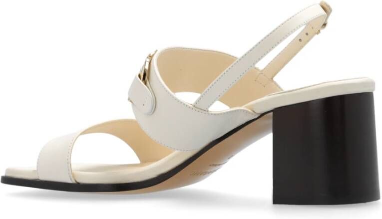 Salvatore Ferragamo Lou sandalen met hak Beige Dames