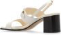 Salvatore Ferragamo Witte Leren Sandalen Elegante Stijl White Dames - Thumbnail 5