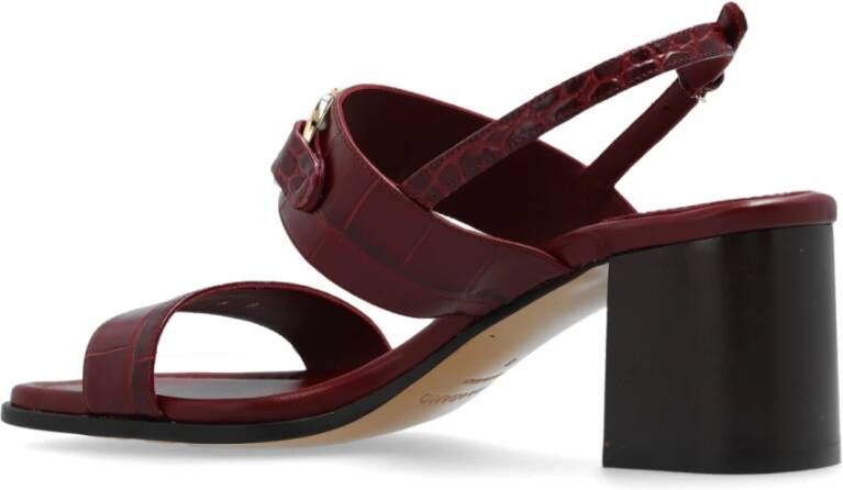 Salvatore Ferragamo Lou sandalen met hak Red Dames