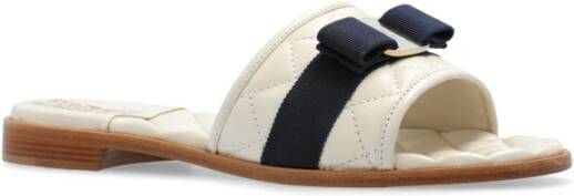 Salvatore Ferragamo Lovec Slides Beige Dames