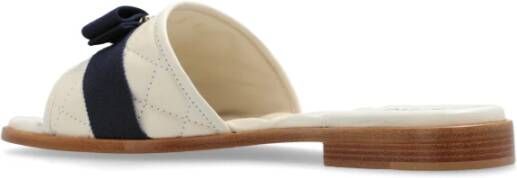 Salvatore Ferragamo Lovec Slides Beige Dames