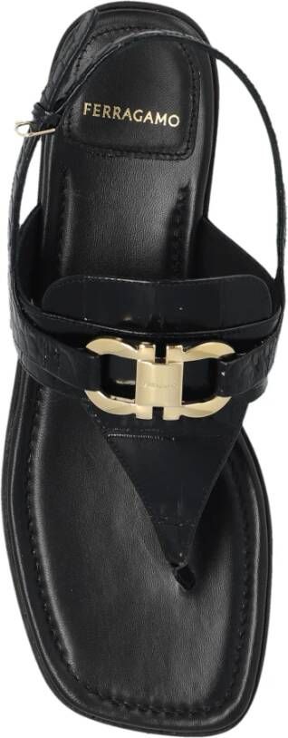 Salvatore Ferragamo Lula sandalen Black Dames