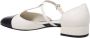 Salvatore Ferragamo Mascarpone Nero Ballerina's Schoenen White Dames - Thumbnail 3