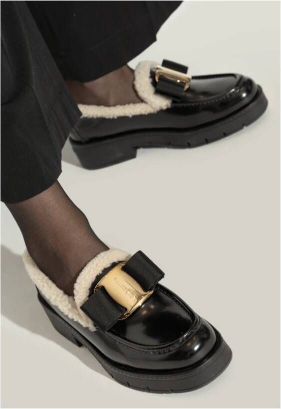 Salvatore Ferragamo Mirty type loafers schoenen Black Dames