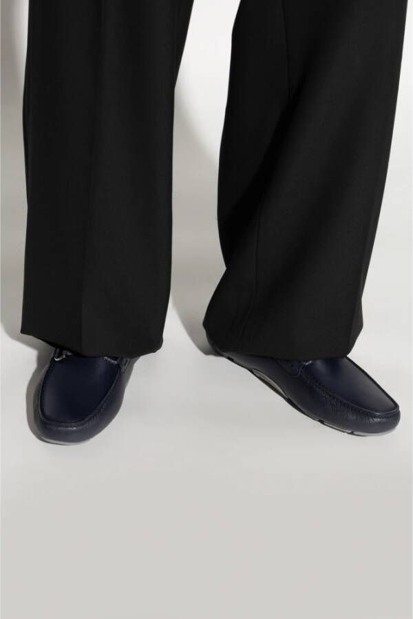 Salvatore Ferragamo Mocassins Front Blue Heren