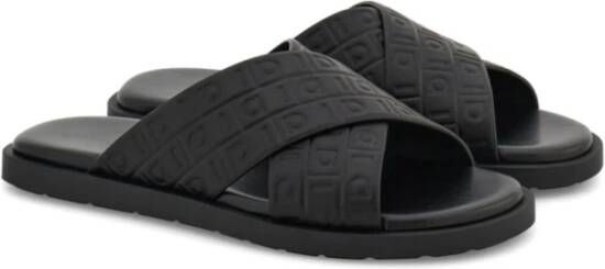 Salvatore Ferragamo Monogram Slides voor stijlvolle voeten Black Heren