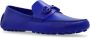 Salvatore Ferragamo Blauwe Logo Loafers Leren Schoenen Blue Heren - Thumbnail 13