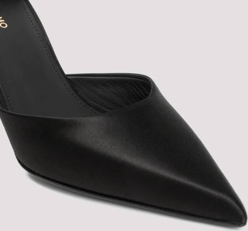 Salvatore Ferragamo Eco Viscose Silk Pumps Black Dames