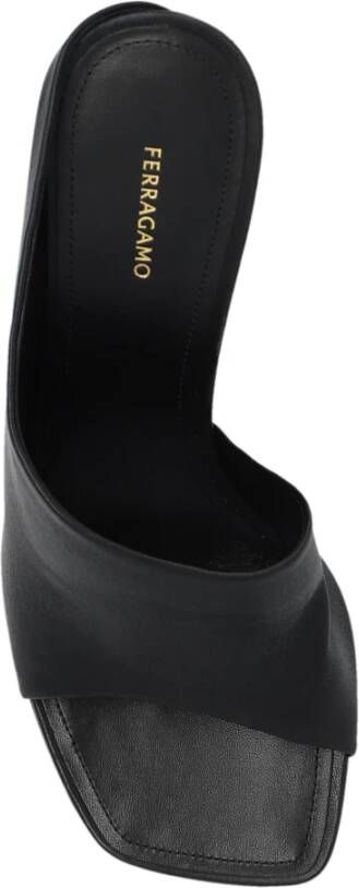 Salvatore Ferragamo Nymphe mules Black Dames